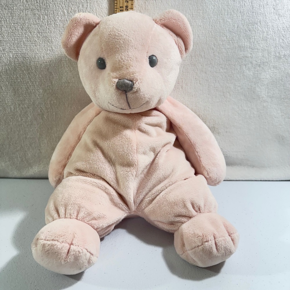 Applause Belly Bear Pink Plush Stuffed Animal Vintage 2004 Toy 46136 14 Inch